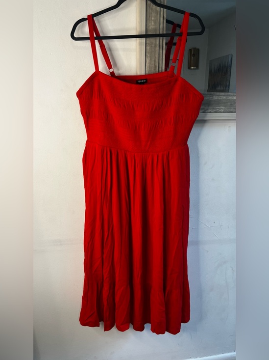 torrid Dresses & Skirts - torrid Bright Red Maxi Sundress with Adjustable Straps